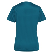 hummel Sport-Shirt hmlAUTHENTIC Jersey (100% Polyester) Kurzarm coralblau/limegrün Damen
