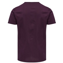 hummel Sport-Tshirt hmlMOVE Grid Cotton (100% Baumwolle) Kurzarm weinrot Herren