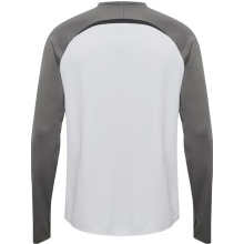 hummel Sport-Langarmshirt hmlLEAD 2.0 Crew Sweat (atmungsaktiv) weiss/grau Herren