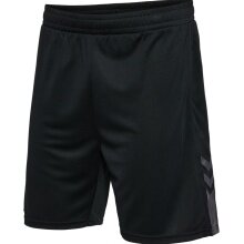 hummel Sporthose hmlACTIVE PL Shorts (elastischer Bund mit Kordelzug) kurz schwarz Herren