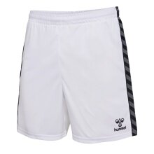 hummel Sporthose hmlAUTHENTIC PL Shorts (100% Polyester) kurz weiss Herren
