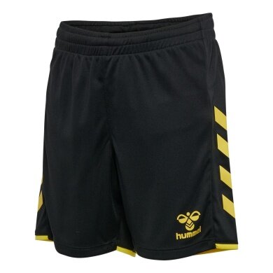 hummel Sporthose hmlCORE 2.0 Shorts (angenehmes Tragegefühl) kurz schwarz/gelb Kinder