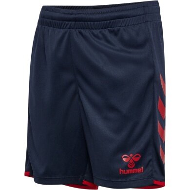 hummel Sporthose hmlCORE 2.0 Shorts (angenehmes Tragegefühl) marineblau/rot Kinder