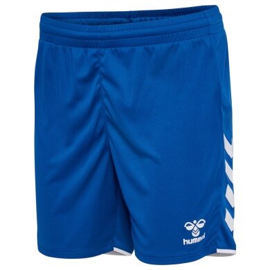hummel Sporthose hmlCORE 2.0 Shorts (angenehmes Tragegefühl) kurz blau/weiss Damen
