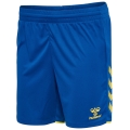 hummel Sporthose hmlCORE 2.0 Shorts (angenehmes Tragegefühl) kurz blau/gelb Damen