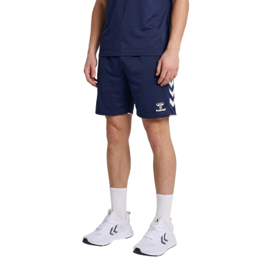 hummel Sporthose hmlCORE 2.0 Shorts (angenehmes Tragegefühl) kurz marineblau/weiss Herren