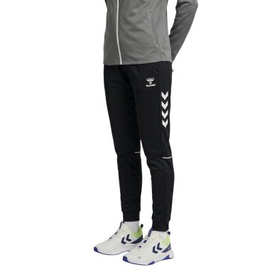 hummel Sporthose hmlCORE 2.0 Track Pants (100% rec. Polyester) lang schwarz/weiss Damen