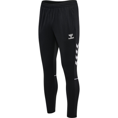 hummel Sporthose hmlCORE 2.0 Training Pants (Polyester-Sweatstoff) lang schwarz/weiss Herren