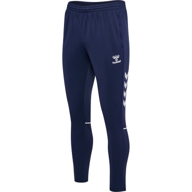 hummel Sporthose hmlCORE 2.0 Training Pants (Polyester-Sweatstoff) lang marineblau Herren