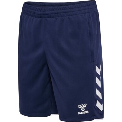hummel Sporthose hmlCORE 2.0 Training Shorts (100% rec. Polyester) kurz marineblau/weiss Herren