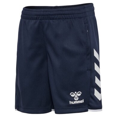 hummel Sporthose hmlCORE 2.0 Training Shorts (100% rec. Polyester) kurz marineblau/weiss Kinder