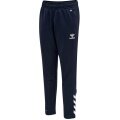 hummel Sporthose hmlCORE XK Poly Pants (Polyester-Sweatstoff, mit Reißverschlusstaschen) Lang marineblau Kinder