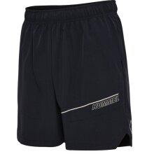hummel Sporthose hmlCOURT Pocket Shorts (atmungsaktiv, schnelltrocknend) kurz schwarz/grau Herren