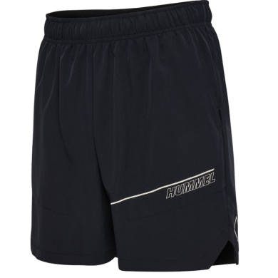 hummel Sporthose hmlCOURT Pocket Shorts (atmungsaktiv, schnelltrocknend) kurz schwarz/grau Herren