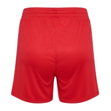 hummel Sporthose hmlESSENTIAL Shorts (angenehmes Tragegefühl) kurz rot Damen