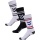 hummel Sportsocken Chevron High Crew Retro weiss/schwarz - 3 Paar