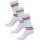 hummel Sportsocken Chevron High Crew Retro weiss/bunt - 3 Paar