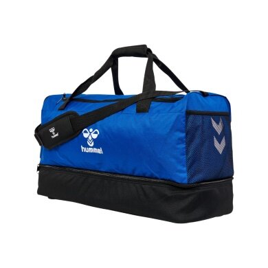 hummel Sporttasche hmlCORE 2.0 Sports Bag mit Bodenfach (Größe S) blau/schwarz