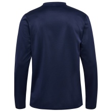 hummel Sport-Langarmshirt hmlESSENTIAL Sweatshirt (Interlock-Stoff) marineblau Herren