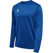 hummel Sport-Langarmshirt hmlESSENTIAL Sweatshirt (Interlock-Stoff) dunkelblau Herren