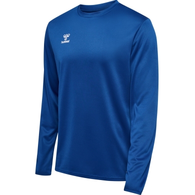 hummel Sport-Langarmshirt hmlESSENTIAL Sweatshirt (Interlock-Stoff) dunkelblau Herren