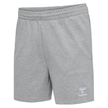 hummel Freizeithose hmlGO 2.0 Sweatshorts (Bio-Baumwolle) kurz grau Damen