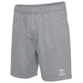 hummel Freizeithose hmlGO 2.0 Sweatshorts (Bio-Baumwolle) kurz grau Herren