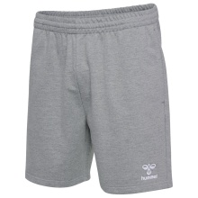 hummel Freizeithose hmlGO 2.0 Sweatshorts (Bio-Baumwolle) kurz grau Herren