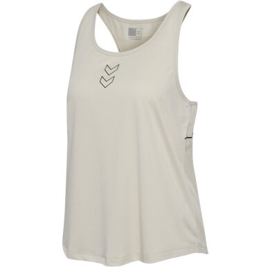 hummel Tanktop hmlCOURT Light Weight (atmungsaktiv, leicht) beige Damen