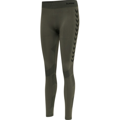 hummel Funktionsunterwäsche Sport-Tight Seamless nahtlos (atmungsaktiv, enganliegend) lang grün Damen