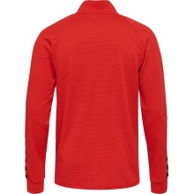 hummel Sport-Trainingsjacke hmlAUTHENTIC Poly Zip (gestrickter Polyester, mit Reißverschlusstaschen) rot Herren