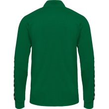 hummel Sport-Trainingsjacke hmlAUTHENTIC Poly Zip (gestrickter Polyester, mit Reißverschlusstaschen) dunkelgrün Kinder