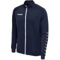 hummel Sport-Trainingsjacke hmlAUTHENTIC Poly Zip (gestrickter Polyester, mit Reißverschlusstaschen) marineblau Kinder