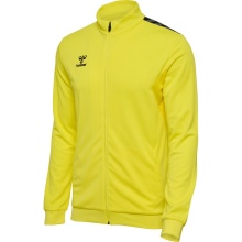 hummel Sport-Trainingsjacke hmlAUTHENTIC PL Full-Zip (100% Polyester) gelb Herren