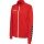 hummel Sport-Trainingsjacke hmlAUTHENTIC Poly Zip (gestrickter Polyester, mit Reißverschlusstaschen) rot Damen