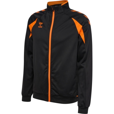 hummel Trainingsjacke hmlCORE 2.0 Track Zip (100% rec. Polyester) schwarz/orange Herren