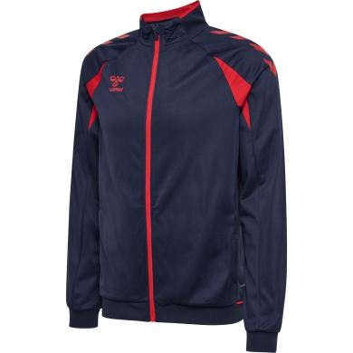 hummel Trainingsjacke hmlCORE 2.0 Track Zip (100% rec. Polyester) marineblau/rot Herren