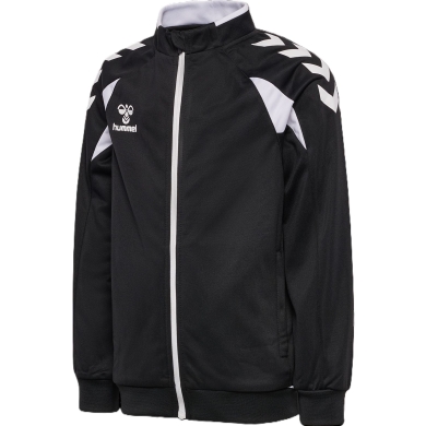 hummel Trainingsjacke hmlCORE 2.0 Track Zip (100% rec. Polyester) schwarz/weiss Jungen
