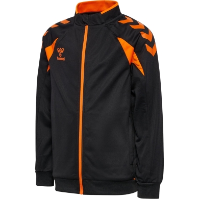 hummel Trainingsjacke hmlCORE 2.0 Track Zip (100% rec. Polyester) schwarz/orange Jungen