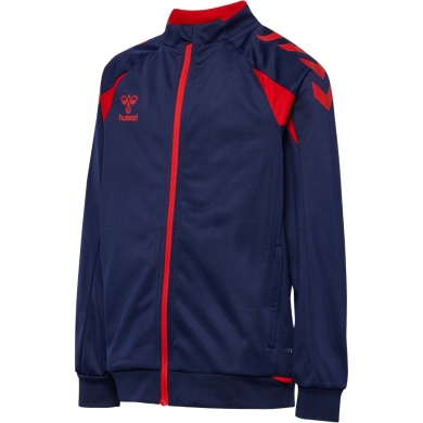 hummel Trainingsjacke hmlCORE 2.0 Track Zip (100% rec. Polyester) marineblau/rot Jungen