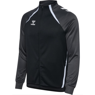 hummel Trainingsjacke hmlLEAD 2.0 Track Zip (hohe Atmungsaktivität) schwarz/asphaltgrau Herren