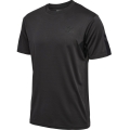 hummel Sport-Tshirt hmlACTIVE PL Jersey (100% rec. Polyester) kurzarm schwarz Herren