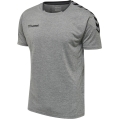 hummel Sport-Tshirt hmlAUTHENTIC Poly Jersey (leichter Jerseystoff) Kurzarm grau Herren