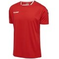 hummel Sport-Tshirt hmlAUTHENTIC Poly Jersey (leichter Jerseystoff) Kurzarm rot Herren