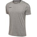 hummel Sport-Tshirt hmlAUTHENTIC Poly Jersey (leichter Jerseystoff) Kurzarm grau Kinder