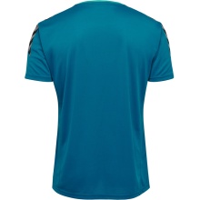 hummel Sport-Tshirt hmlAUTHENTIC Poly Jersey (leichter Jerseystoff) Kurzarm tealblau Kinder