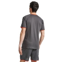 hummel Sport-Tshirt hmlAUTHENTIC Training Tee (Baumwoll-Polyestergemisch) Kurzarm asphaltgrau Herren