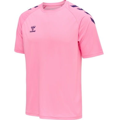 hummel Sport-Tshirt hmlCORE XK Core Poly (Interlock-Stoff) Kurzarm pink Herren