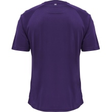 hummel Sport-Tshirt hmlCORE XK Core Poly (Interlock-Stoff) Kurzarm violett/weiss Herren