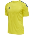 hummel Sport-Tshirt hmlCORE XK Core Poly (Interlock-Stoff) Kurzarm gelb/blau Herren